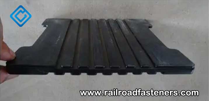 What is the thickness of the railway rubber pad