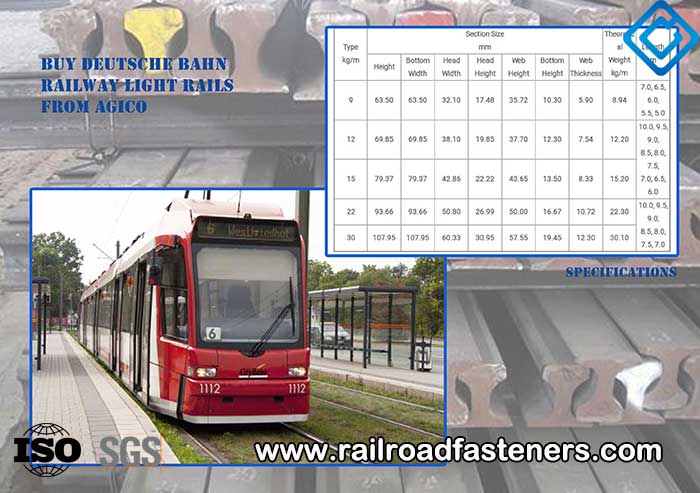 Buy Deutsche Bahn railway light rails from AGICO