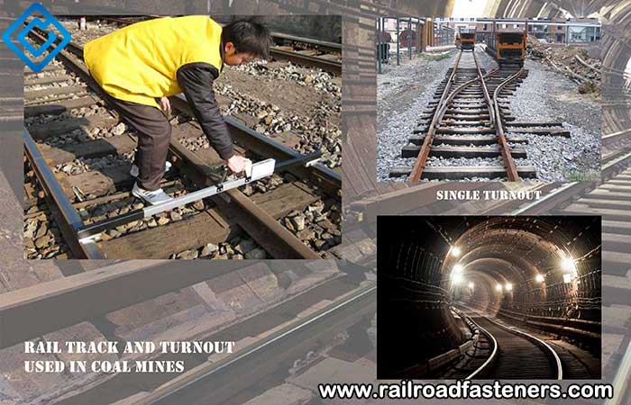 how to lay rail track and railway turnout in coal mines
