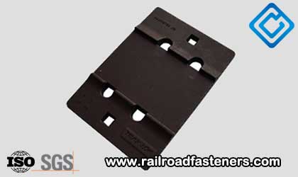 railroad tie plates for steel rails