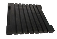 rubber grooved pad